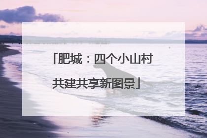 肥城：四个小山村共建共享新图景